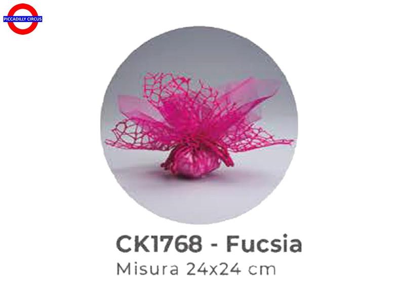 DOPPIO VELO POLY+VELO FATA CM.25X25 FUXIA