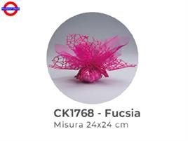 DOPPIO VELO POLY+VELO FATA CM.25X25 FUXIA