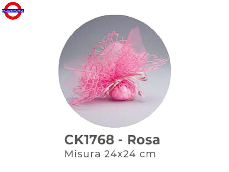 DOPPIO VELO POLY+VELO FATA CM.25X25 ROSA