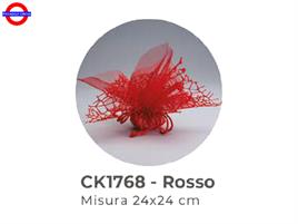 DOPPIO VELO POLY+VELO FATA CM.25X25 ROSSO