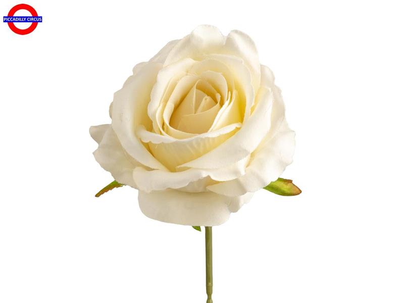 FIORE ARTIFICIALE ROSA 10X7 CREMA