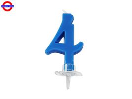 CANDELINA NUM. CLASSICA BLU CM.7 N°4