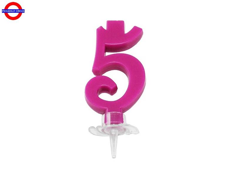 CANDELINA NUM. CLASSICA FUXIA CM.7 N°5
