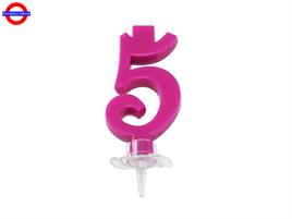 CANDELINA NUM. CLASSICA FUXIA CM.7 N°5