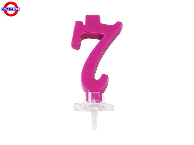 CANDELINA NUM. CLASSICA FUXIA CM.7 N°7
