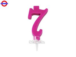 CANDELINA NUM. CLASSICA FUXIA CM.7 N°7