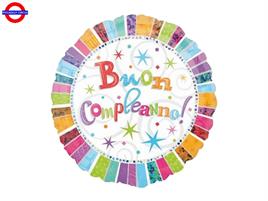 MYLAR BUON COMPLEANNO 18 FUXIA