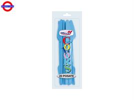 COLORS AZZURRO COLTELLI CF.20 PEZZI