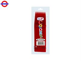 COLORS ROSSO COLTELLI RIUTILIZZABILI CF.15 PEZZI